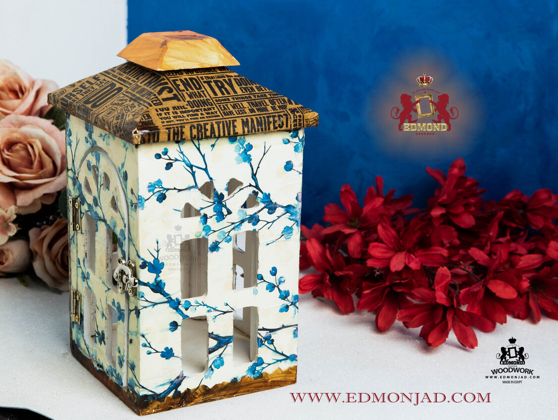 European style wooden lantern 07