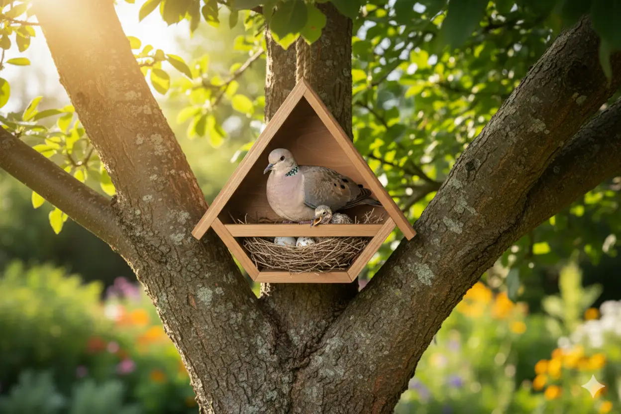 🕊️ Safe Haven: The All-Weather Wooden Dove House