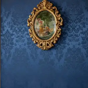 Handcrafted Gilded Decoupage Plaque