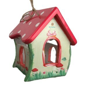 Smurfs Wooden Bird Feeder: Fairytale Garden Magic