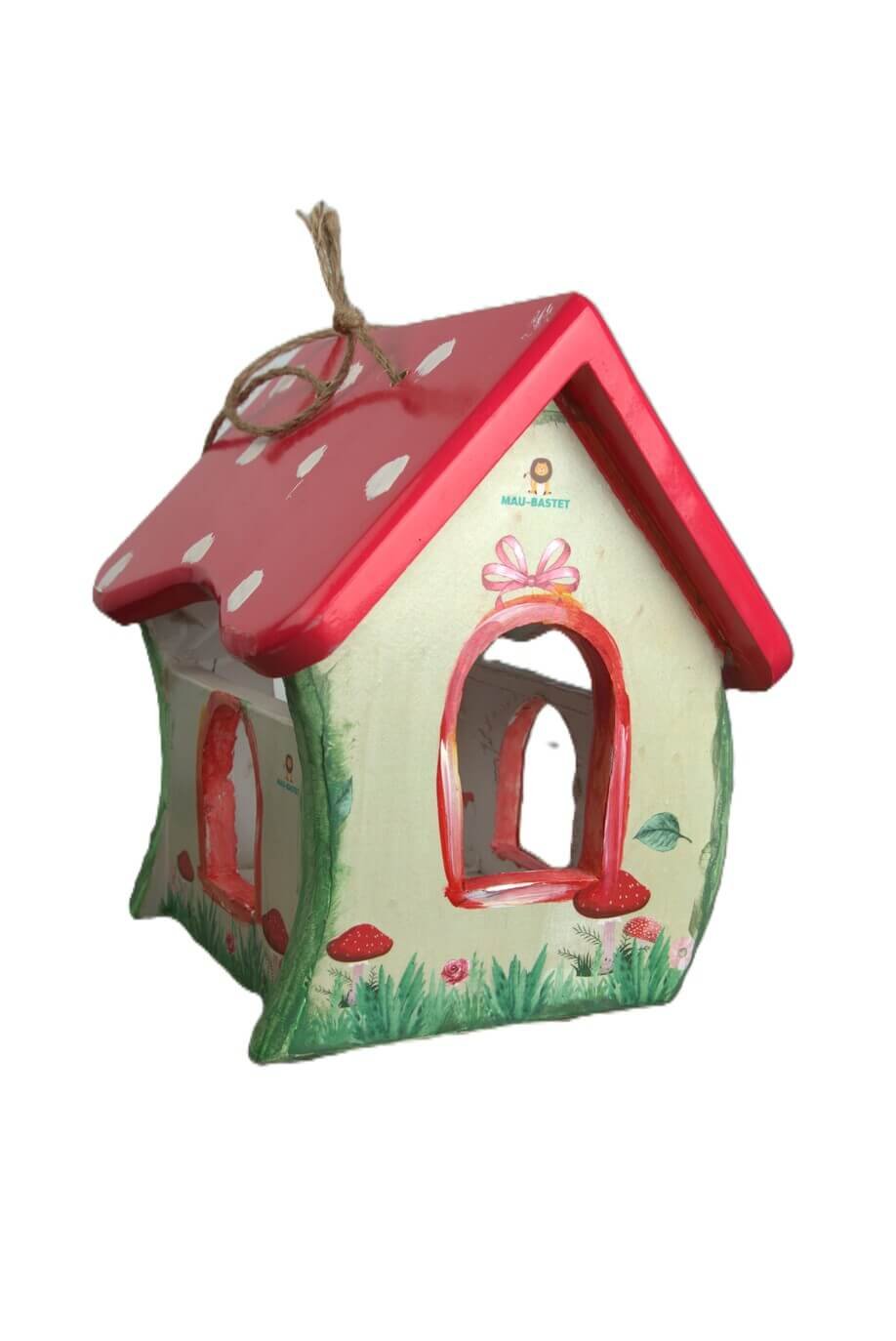 Smurfs Wooden Bird Feeder: Fairytale Garden Magic