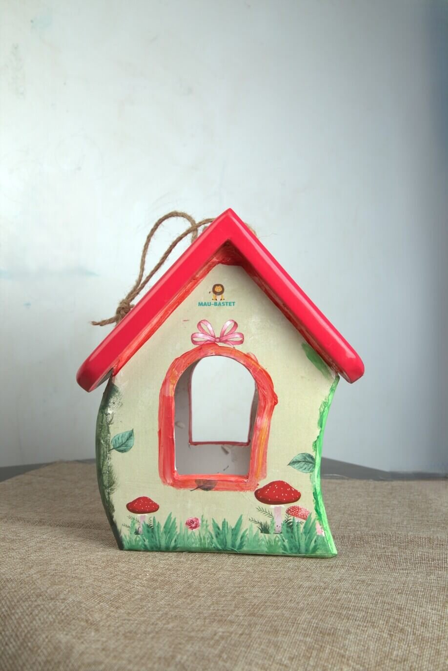 Smurfs Wooden Bird Feeder: Fairytale Garden Magic