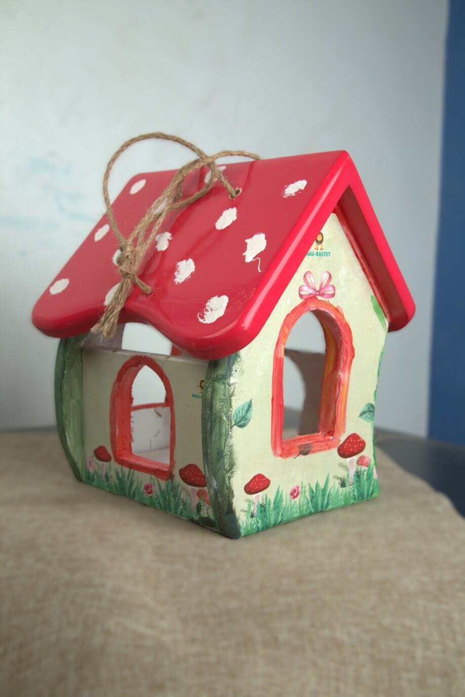 Smurfs Wooden Bird Feeder: Fairytale Garden Magic